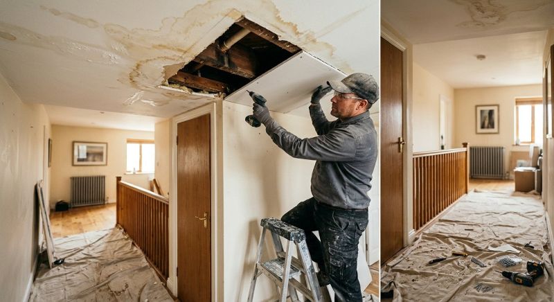 Drywall Water Damage Repair Service